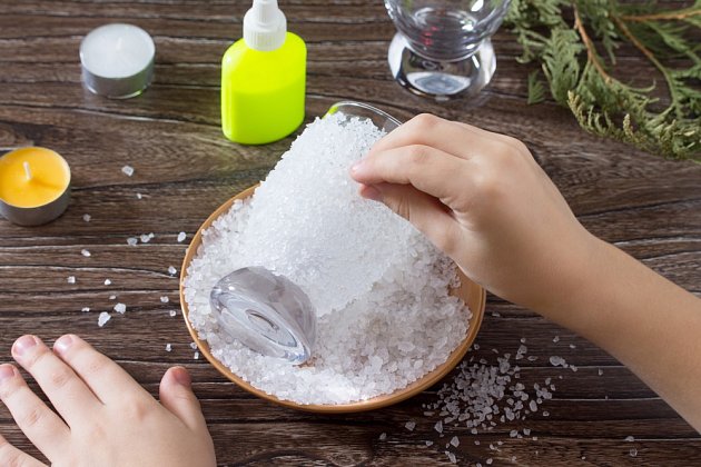 Zasněžený dojem vytvoříte pomocí soli