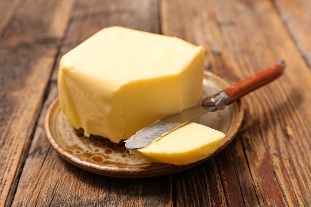 Čerstvé máslo.