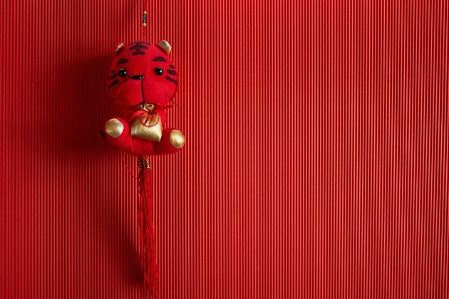 Oslavy Čínského novérho roku jsou vždy v barvách červené a zlaté.