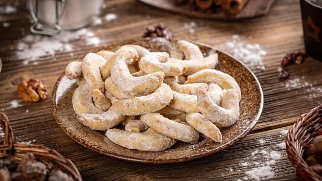 Vanilkové rohlíčky jsou nedílnou součástí českých vánočních svátků.