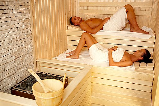sauna s možností ležení