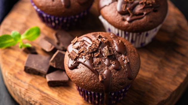 Skvělé muffiny s kousky čokolády