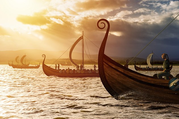 Vikingové byli svobodní skandinávští bezzemci a mořeplavci, kteří během 8. až 11. století podnikali námořní loupeživé a obchodní výpravy.