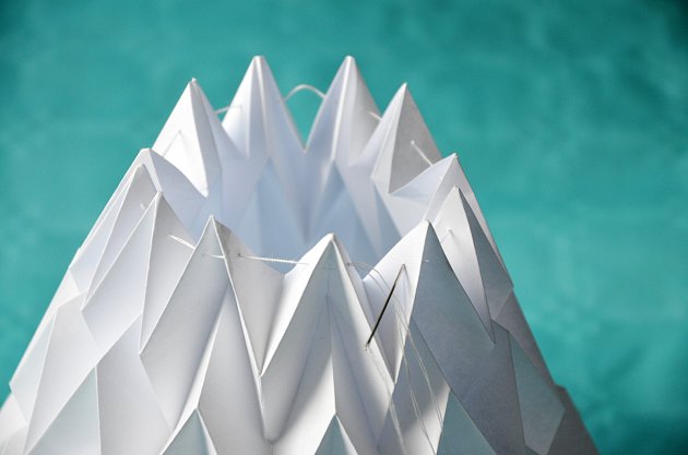výroba stínítka technikou origami