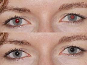 Odstranit můžete i nepříjemný efekt červených očí.