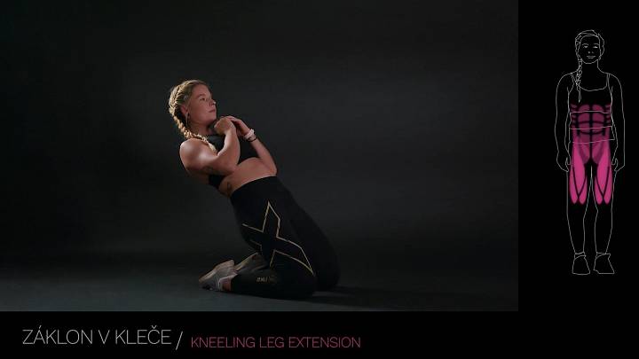 Záklon vkleče / kneeling leg extension