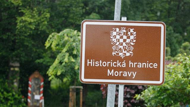 Tady leží hranice Moravy a Čech