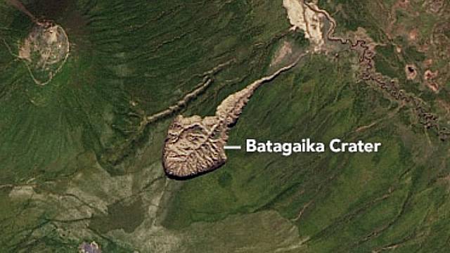 Batagajský kráter se stále rozevírá