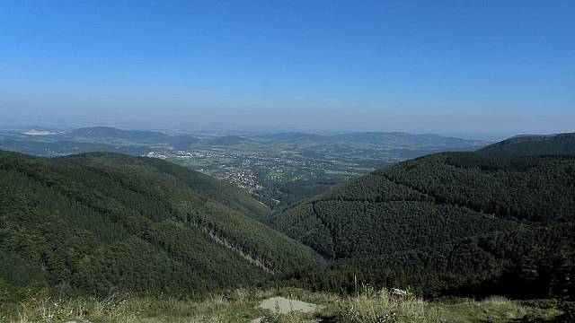 Hora Radhošť nabízí nádherné pohledy do krajiny