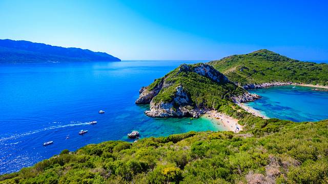 Korfu, nejzelenější z řeckých ostrovů.