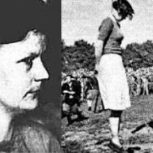 Gerda Steinhoff, nacistická dozorkyně z koncentračního tábora Stutthof byla za své válečné zločiny dne 4. července 1946 veřejně popravena.