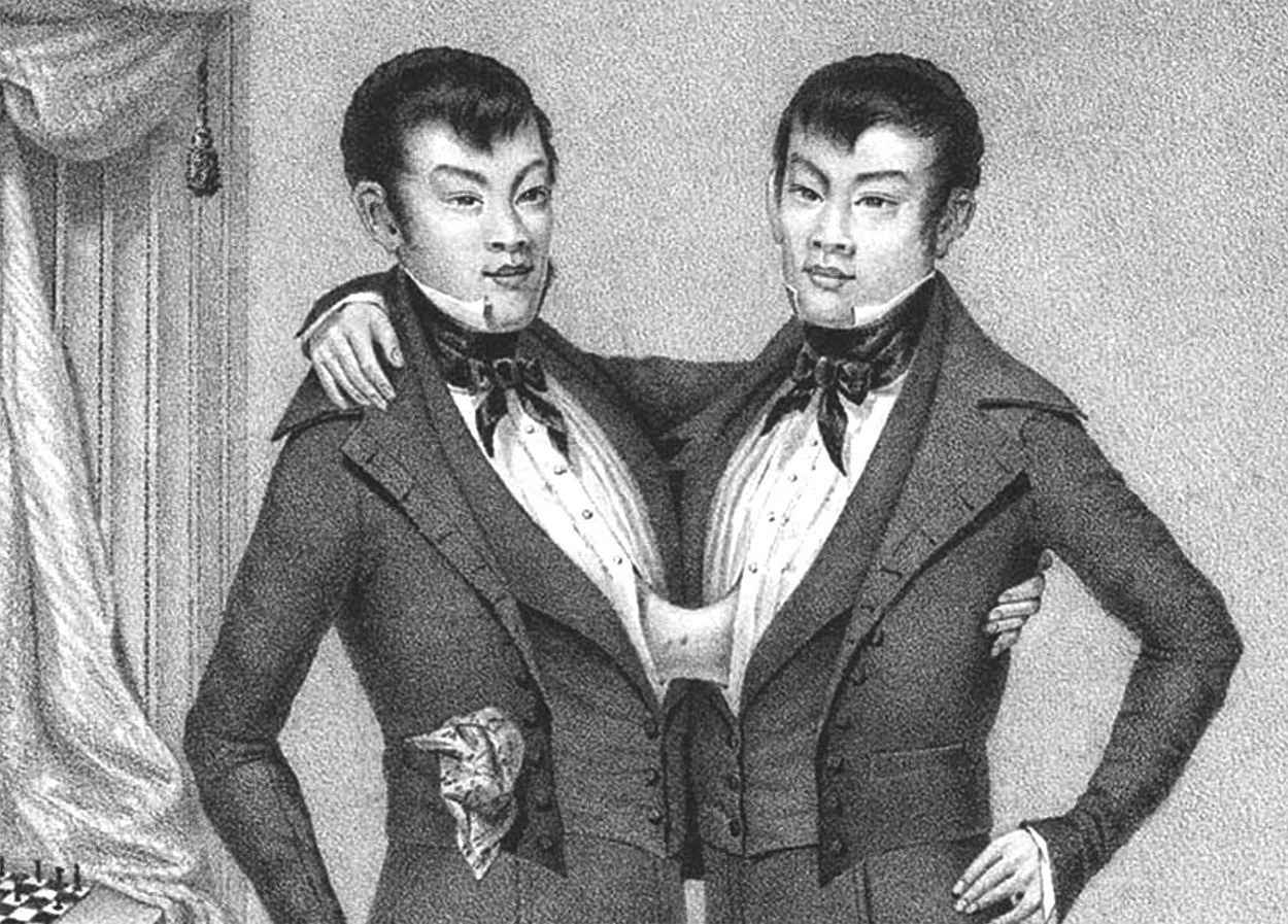 Сиамские близнецы чанг и энг. Сиамские Близнецы 1811 год Сиам. Чанг и энг Банкер. Братья Чанг.