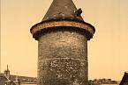 Věž v Rouen, kde byla Johanka vězněna před soudem.