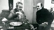 Jan Werich a Jaromír Pelc v roce 1977