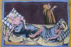 Manželský pár zasažen morem, 1411