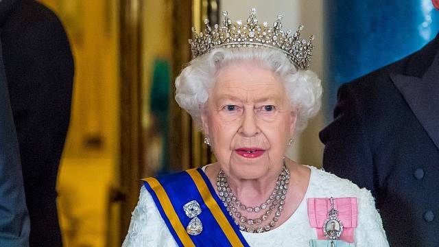 Britská královna Alžběta II. na snímku z roku 2018
