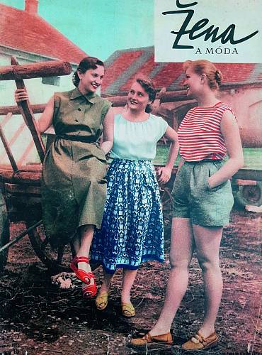 Jak se obléct na polní práce, inspirovala Žena a móda v létě 1951.