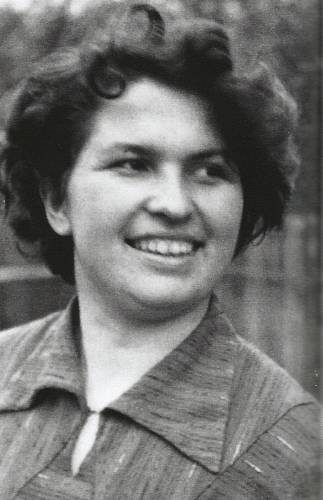 Manželka Růžena Bartůňková (Havlová) v padesátých letech