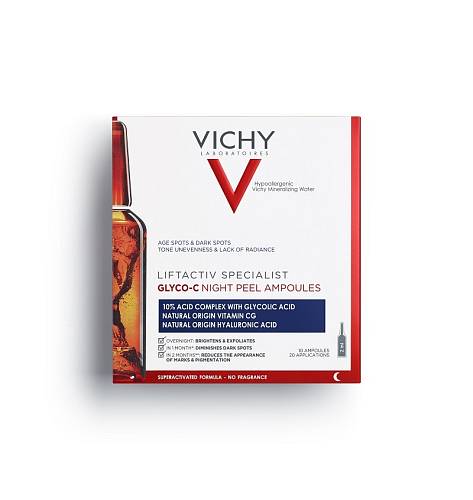 Noční peelingové ampulky vylepšující barvu pleti, Vichy, 599 Kč