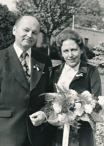 Svatba s druhým manželem Jiřím Žádníkem v roce 1979