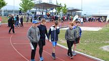 Atletický stadion v Chomutově a krajské finále Sazka olympijského víceboje.