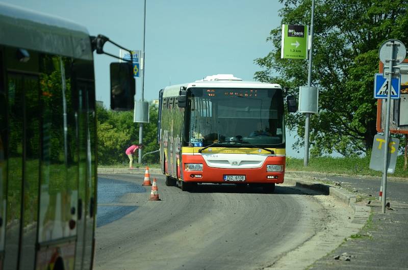 Uzavírka v Mostě kvůli opravám.