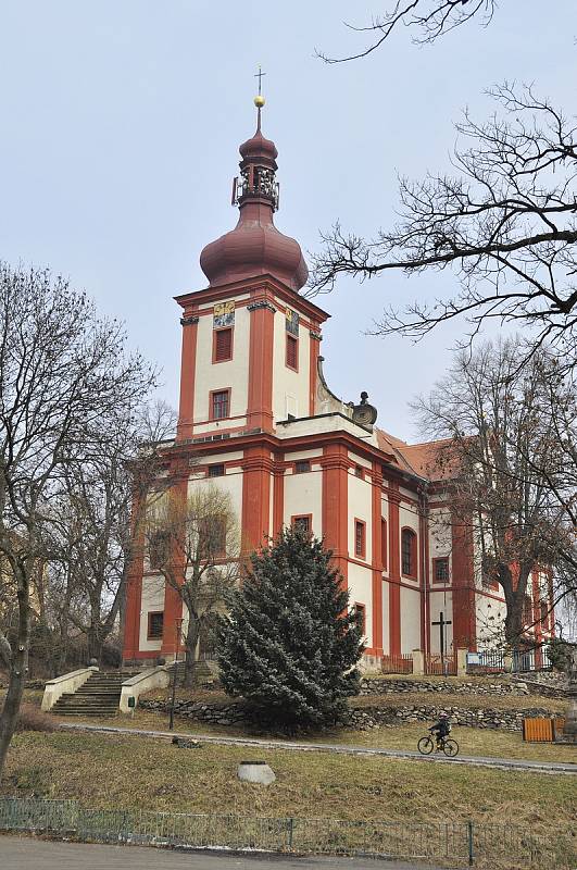 Město Horní Jiřetín, raně barokní kostel Nanebevzetí Panny Marie