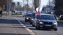 Již třetí protestní jízda městem Most za svobodu se uskutečnila o velikonoční neděli.