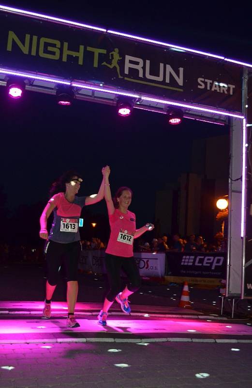 Noční běh v Mostě, Night Run Most 2016, sobota 13. srpna