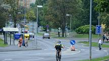 Ulice Zdeňka Štěpánka v Mostě. Tudy mají jezdit tramvaje. Radnice si na to nechá udělat technickou studii proveditelnosti.