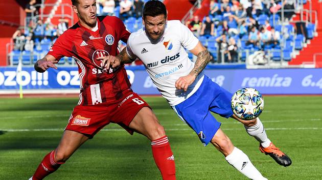 Utkání 14. kola první fotbalové ligy: FC Baník Ostrava - SK Sigma Olomouc, 26. října 2019 v Ostravě.