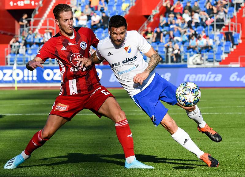 Utkání 14. kola první fotbalové ligy: FC Baník Ostrava - SK Sigma Olomouc, 26. října 2019 v Ostravě.