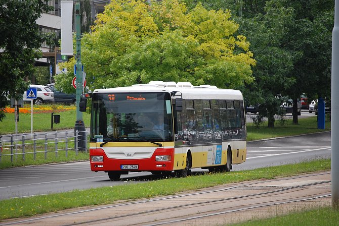 Autobusové spoje v mostecké MHD. Ilustrační foto