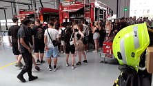 Den otevřených dveří na hasičské stanici v Mostě ve středu 21. června..
