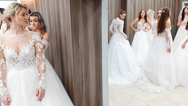 FOTO, VIDEO: Modelky v Mostě předvedly kolekci svatebních šatů pro rok 2023  - Mostecký deník