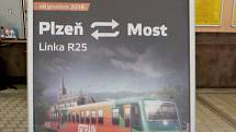 Rychlíkové spoje na trati Most - Plzeň zajišťuje společnost GW Train Regio. Ve vlacích neplatí jízdenky Českých drah.