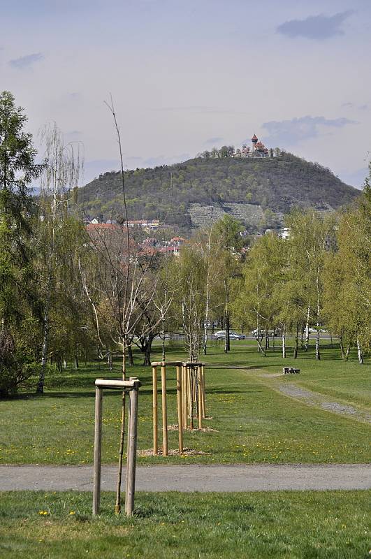 Hrad Hněvín v Mostě v pátek 30. dubna.