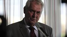 Miloš Zeman v Mostě.