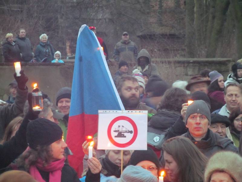 V Horním Jiřetíně se konal happening na zachování limitů.