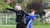 Zápas Horního Jiřetína s Modrou, který domácí vyhráli 1:0.