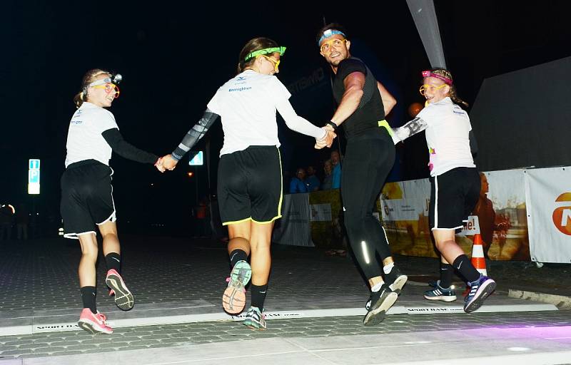 Běžecká show Night Run Most 2017.