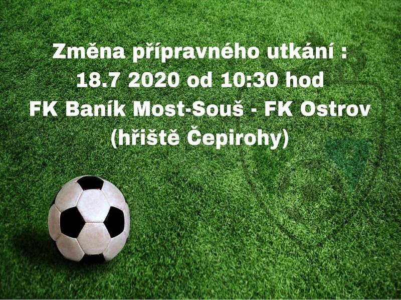 Prvním soupeřem fotbalistů FK Baník Most - Souš bude tým Ostrova nad Ohří.