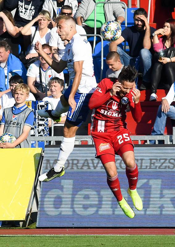 Utkání 14. kola první fotbalové ligy: FC Baník Ostrava - SK Sigma Olomouc, 26. října 2019 v Ostravě.