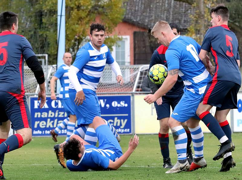 Střetnutí Chuderov versus Unčín v B. třídě skupině A.