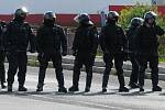 Nepovolená demonstrace příznivců krajní pravice a neonacistů zadržených při policejní akci Power v Mostě. Skončila zatýkáním účastníků v centru Mostu, kteří neuposlechli výzvy k jejímu rozpuštění.