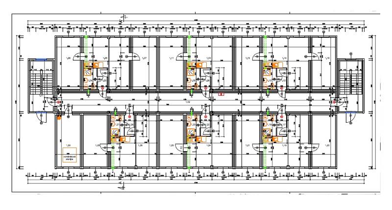 Vizualizace modulového objektu pro bydlení v Chanově, takzvaný kontejnerový dům.