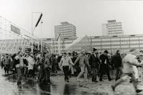 Generální stávka v Mostě 27. 11. 1989. 