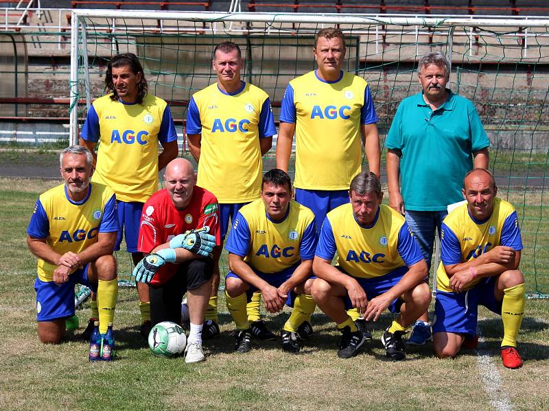 Vítězný tým FK Teplice, které ukončily čtyřletou nadvládu Baníku Most.