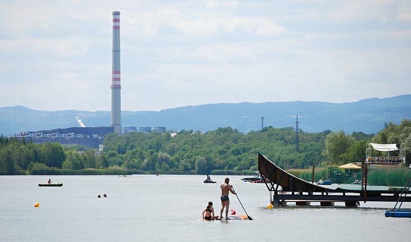 Vodní sporty na jezeru Matylda v Mostě