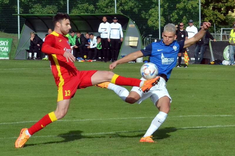 Třetiligové derby Baník Most-Souš versus Ústí nad Labem ovládli hosté 3:1.